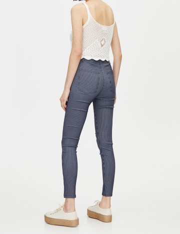 Pantaloni Pull&Bear, albastru, 38