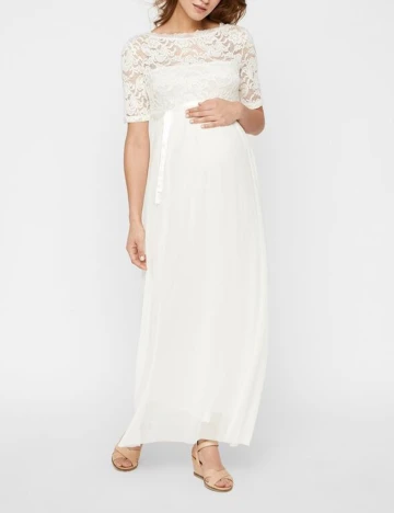 Rochie Mamalicious, alb, M