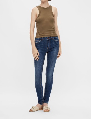 Blugi Pieces, albastru, XS/30