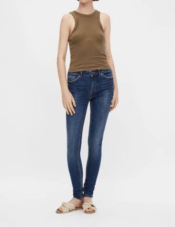 Blugi Pieces, albastru, XS/30 Albastru