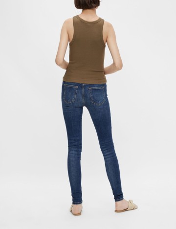 Blugi Pieces, albastru, XS/30