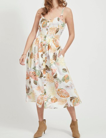 Rochie medie Vila, mix culori, 40