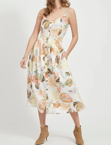 Rochie medie Vila, mix culori, 40 Mix culori