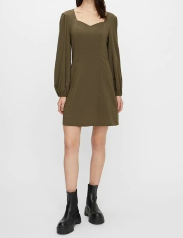 
						Rochie Pieces, verde, XS