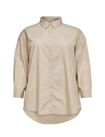 Camasa Only Carmakoma, bej, 42/44