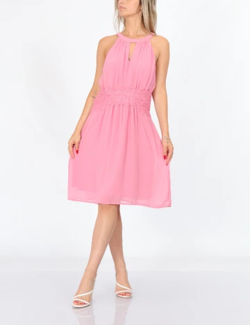 Rochie scurta Vila, roz Roz