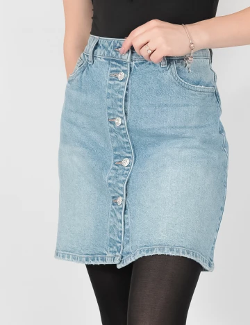 Fusta Vero Moda, albastru, M