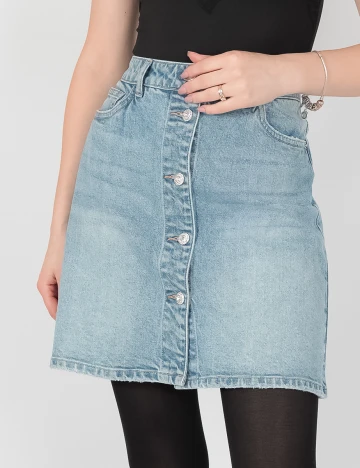 Fusta Vero Moda, albastru, M