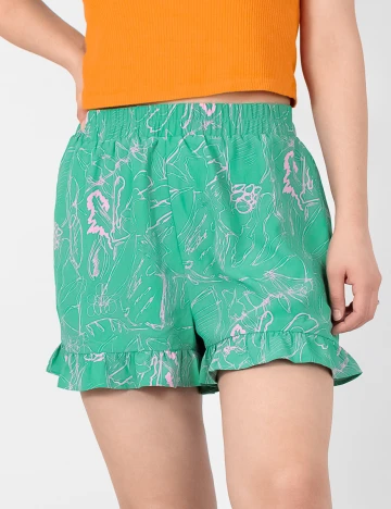 Pantaloni scurti Vero Moda, verde, M Verde
