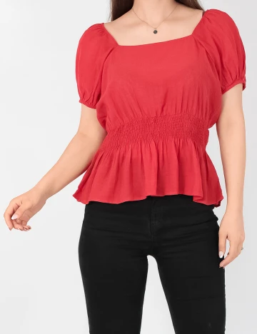 Bluza Pieces, rosu, M Rosu