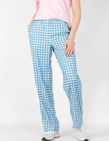 Pantaloni Only, alb/albastru, M