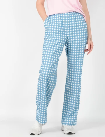 Pantaloni Only, alb/albastru, M