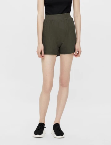 Pantaloni scurti Pieces, kaki, M