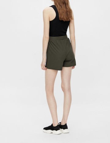 Pantaloni scurti Pieces, kaki, M