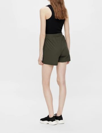 Pantaloni scurti Pieces, kaki, M