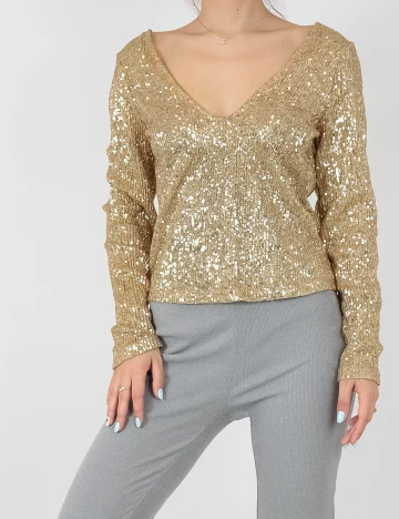 Bluza Only, auriu, M