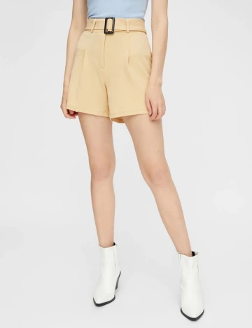 Pantaloni Scurti Pieces, bej, S