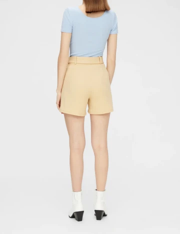 Pantaloni Scurti Pieces, bej, S