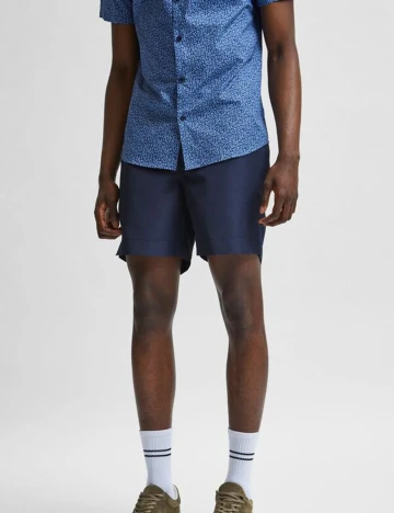 Pantaloni scurti Selected, bleumarin, L