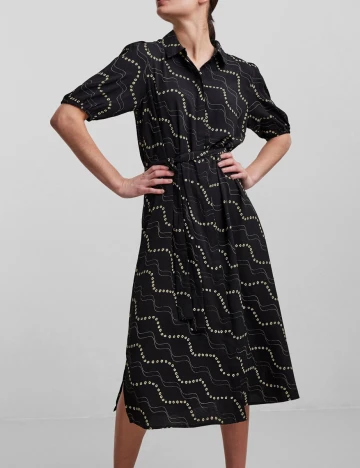 Rochie Pieces, negru, M