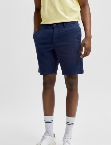 Pantaloni scurti Selected, bleumarin, S