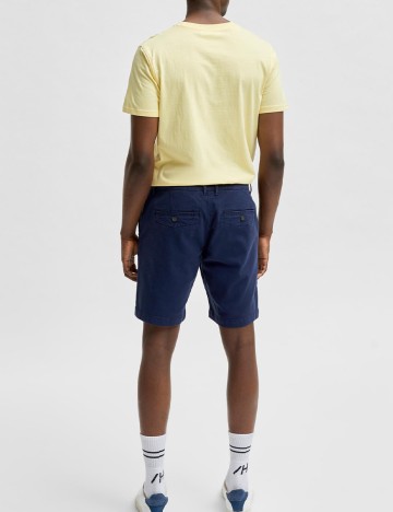 Pantaloni scurti Selected, bleumarin, S