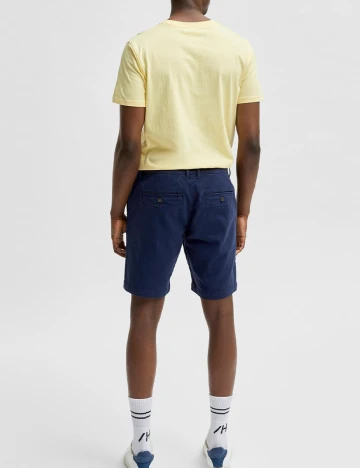 Pantaloni scurti Selected, bleumarin, S