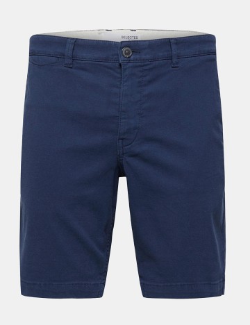 Pantaloni scurti Selected, bleumarin, S