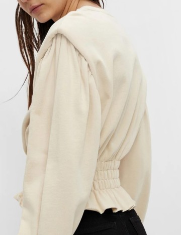 Bluza Object, crem, L