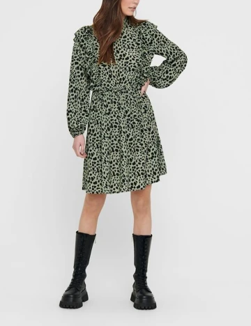 Rochie scurta Only, verde, XS