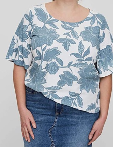 Bluza Junarose, alb, 44