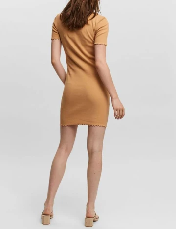 Rochie scurta Vero Moda, maro deschis, L