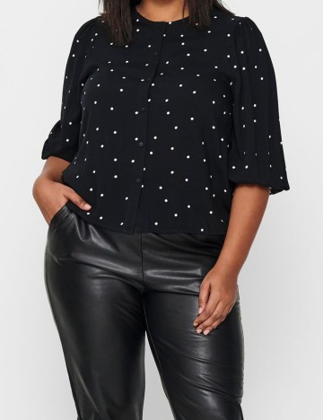 Camasa Only Carmakoma, negru, 48