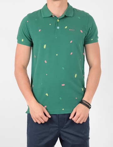 Tricou Polo N.Z.A NEW ZEALAND AUCKLAND, verde, XS