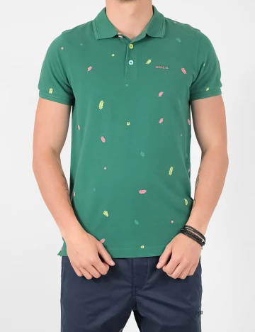 Tricou Polo N.Z.A NEW ZEALAND AUCKLAND, verde, XS