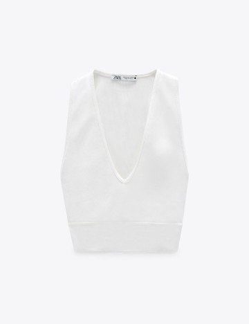 Top Zara, alb, M