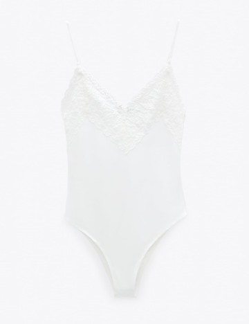 Body Zara, alb, M