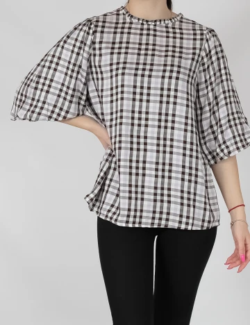 Bluza Only, alb/negru, M
