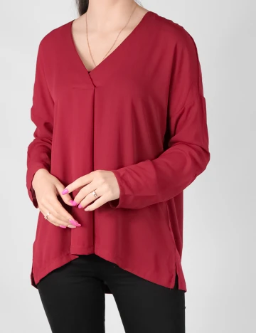 Bluza Only, visiniu, M