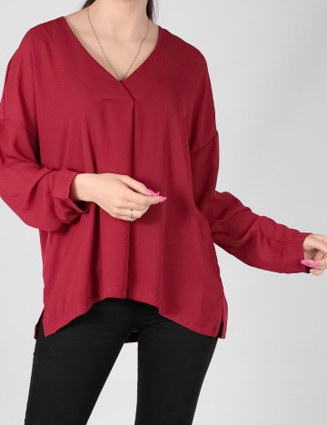 Bluza Only, visiniu, M