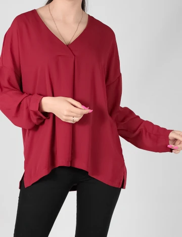 Bluza Only, visiniu, M