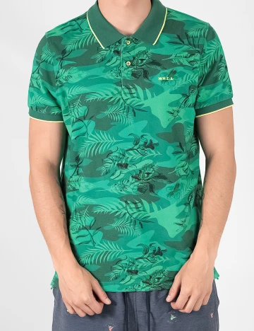 Tricou Polo N.Z.A NEW ZEALAND AUCKLAND, verde, L Verde