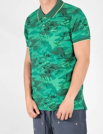 Tricou Polo N.Z.A NEW ZEALAND AUCKLAND, verde, L Verde