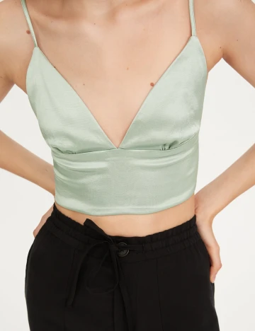 Top Zara, verde, L