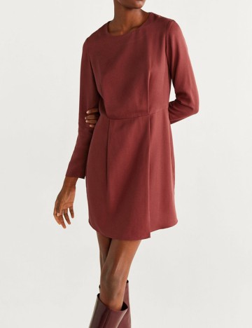 Rochie scurta Mango, grena, M