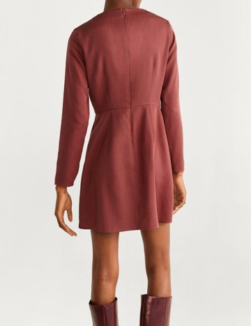 Rochie scurta Mango, grena, M