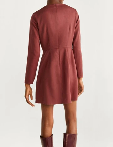 Rochie scurta Mango, grena, M