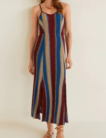 Rochie lunga Mango, mix culori, L