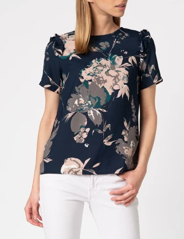 Bluza Vero Moda, albastru inchis, M Albastru