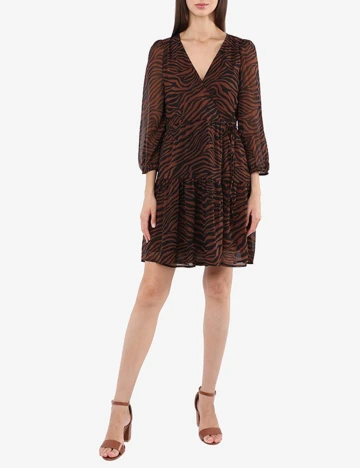 Rochie scurta Vero Moda, maro, S